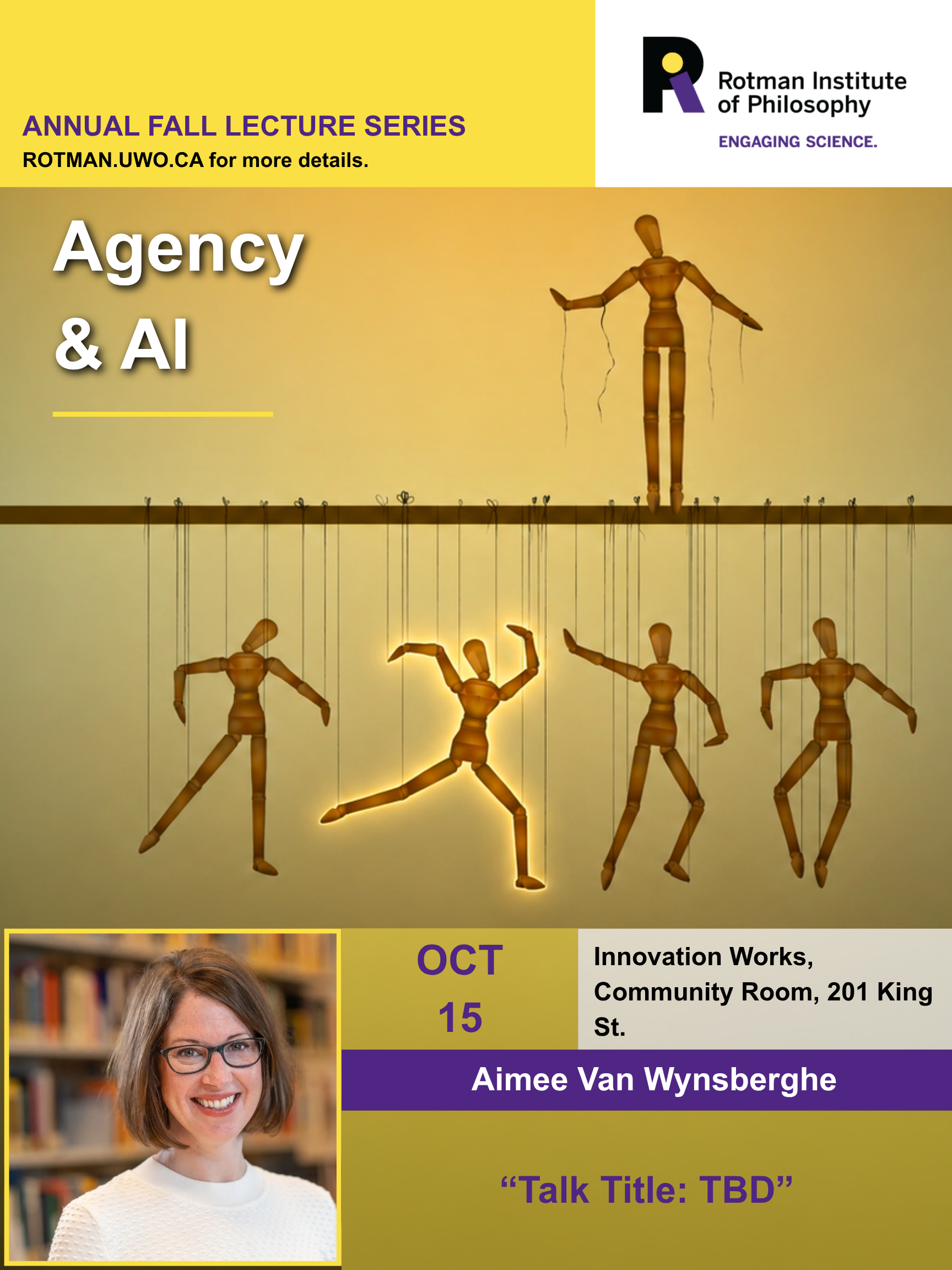 2026 Annual Lecture Series October 15th: Aimee Van Wynsberghe
